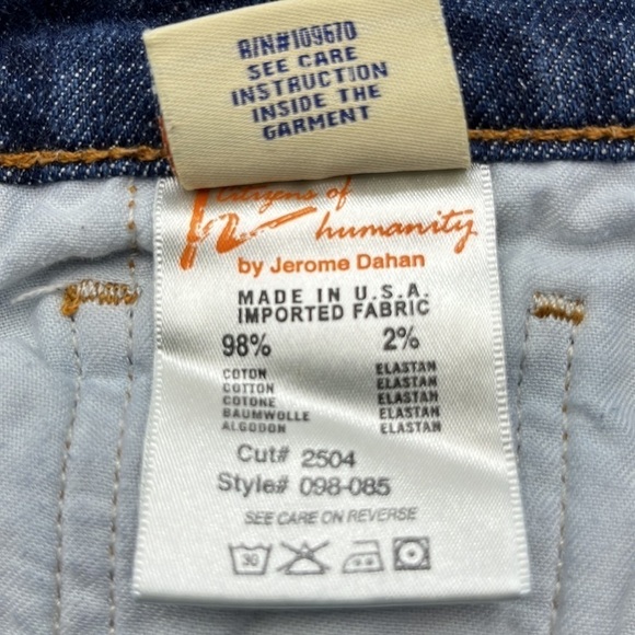 Citizens Of Humanity Willow Creek #098 Low Waist Crop Size 29 - Picture 11 of 16